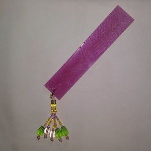 New Bookmark with Glass Beaded Tassel
